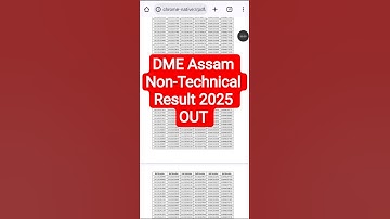DME Non Technical Result 2025 🔴 DME Assam Grade 3 Result 2025 Kaise Dheke !! How To Check Result !!