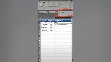 Excel tip project progress bar