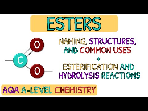 Carboxylic Acids and Derivatives - Esters｜AQA A Level Chemistry Revision