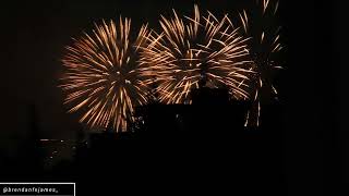 Backwards fireworks.