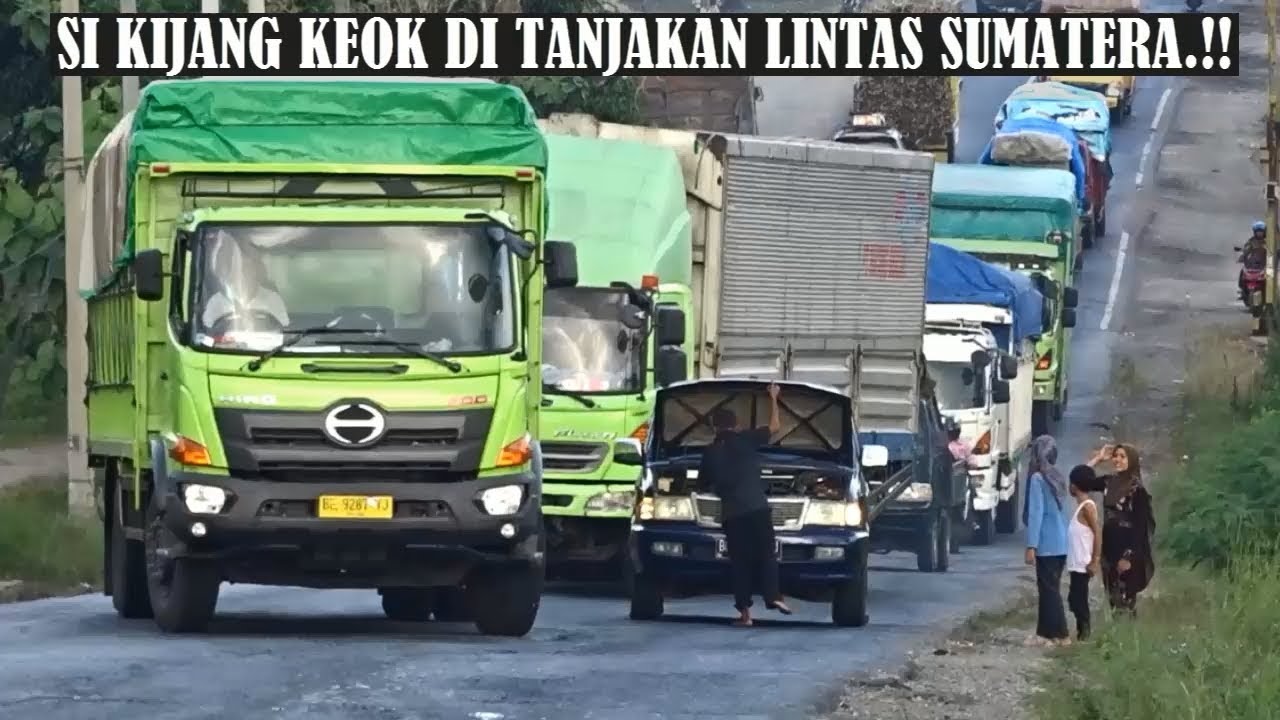  Truk  Trailer DAF Hino  And UD Quester In Climb Lintas 
