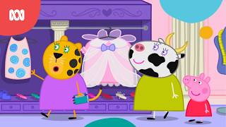 Peppa helps Mrs Cow get ready for the wedding Peppa Pig ABC Kids