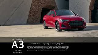 New 2025 Audi A3 40 TFSI quattro Sedan Summer of Audi Lease Offer