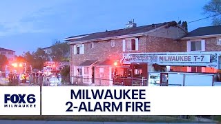 Milwaukee 2-alarm apartment fire, no injuries | FOX6 News Milwaukee
