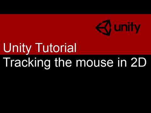 3 Minute Unity Tutorial : Tracking the mouse for a 2D game : Part 1