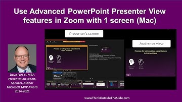 Use Advanced PowerPoint Presenter View features in Zoom with 1 screen (Mac)