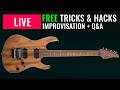 🔴 LIVE GUITAR: Impro TRICKS & HACKS