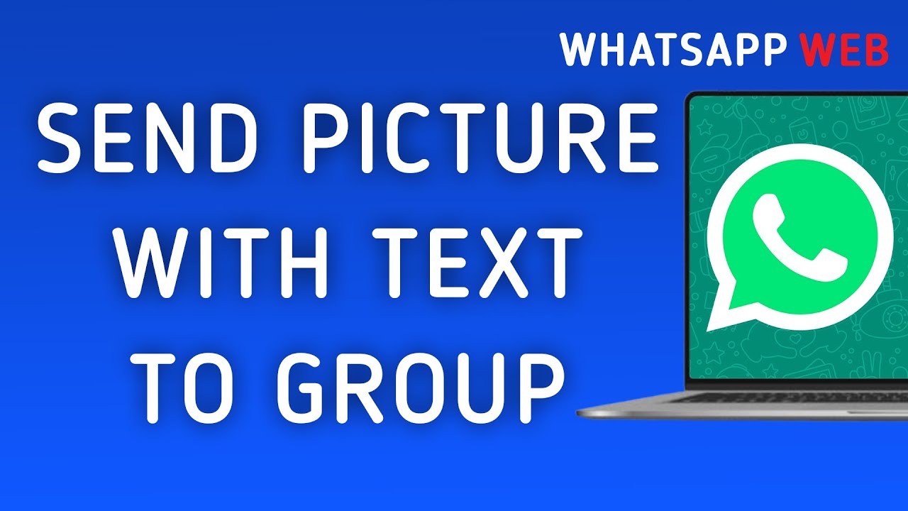 Как отправить картинку с текстом в группу WhatsApp Web на ПК (новое обновление)
