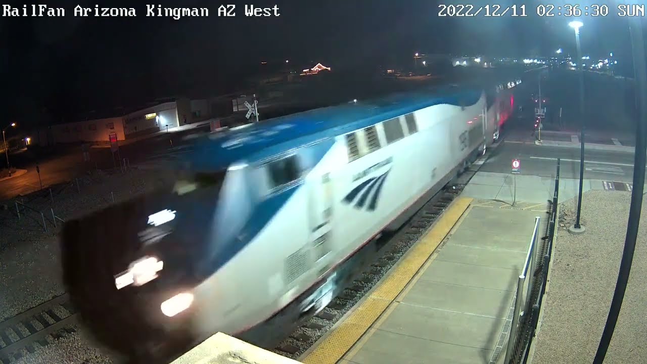 Amtrak #4 (10) Southwest Chief from Kingman, Winslow, and Gallup (12/2022)