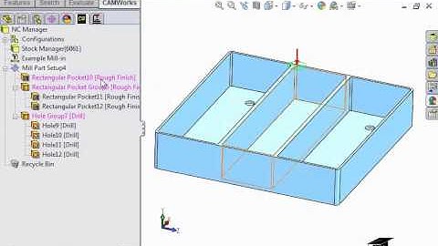 CAMWorks Tutorials by SolidProfessor  - Defining Features Automatically