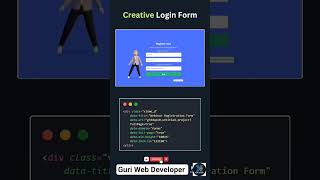 Why use boring forms? Try this Creative Login UI! 🚀 #coding #developerlife #viral #viralshorts