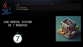 JAVA IN MINUTES - How to code a Car Rental System in *7 MINUTES*