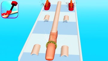 NAIL STACK! game HIGH SCORE LEVEL 🌈💅👸 Gameplay All Levels Walkthrough iOS, Android New Game 3DCasual