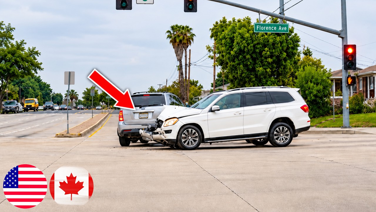 DRIVER BLATANTLY RAN A RED LIGHT & LEFT THE SCENE - 975 - YouTube