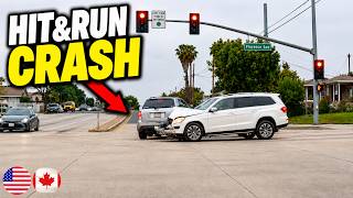 Driver Blatantly Ran A Red Light & Left The Scene... (SHAMELESS)