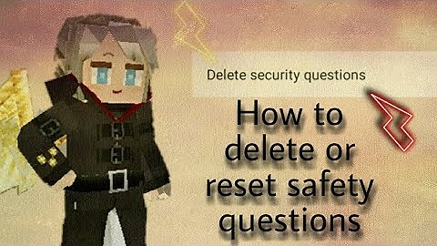 How  to delete Safety Question  in  BlockmanGo || Tutorial || [ BlockmanGo ]