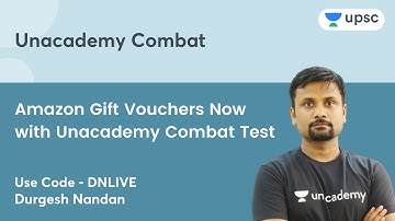 Amazon Gift Vouchers Now with Unacademy Combat Test | Enroll Now! Use Code - DNLIVE