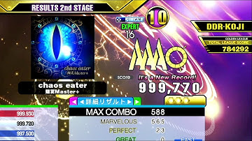 [DDR A3] chaos eater [Single-EXPERT] 999,770 PFC by DDR-KOJI