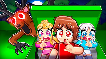 I Built A SECRET BASE In 99 Nights In The Forest With MY CRAZY FAN GIRLS...