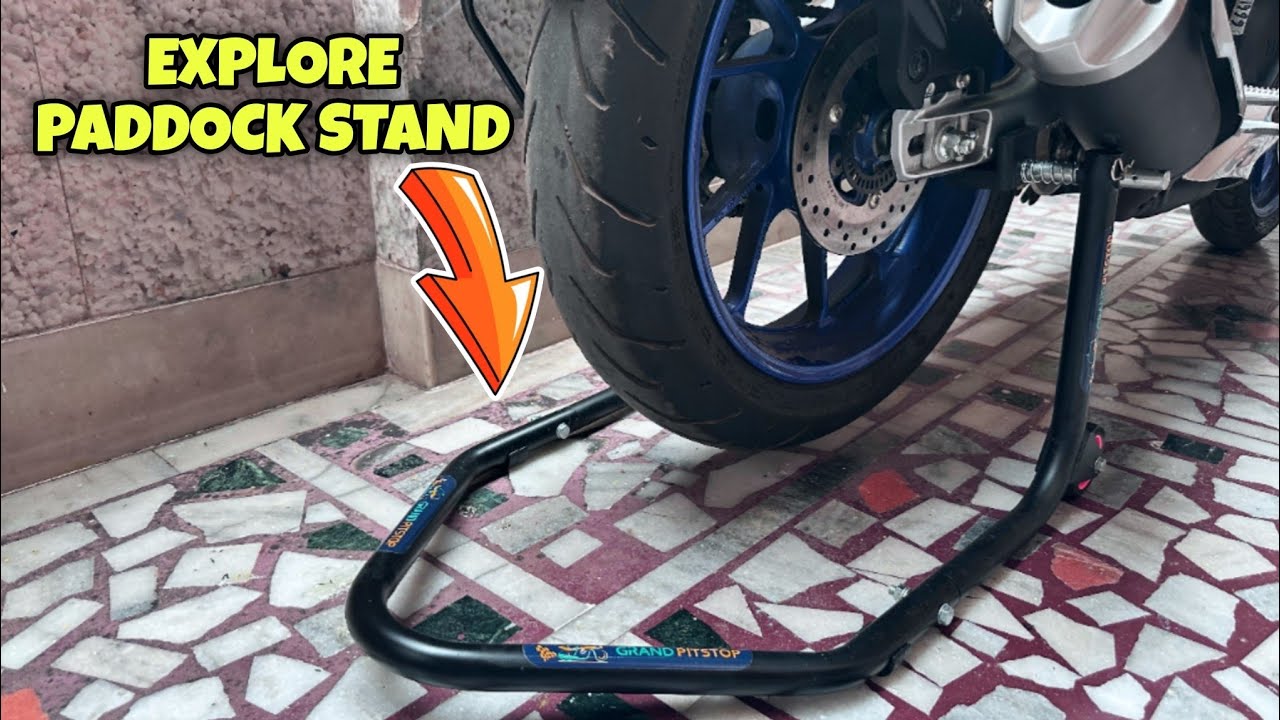 PADDOCK Stand For R15m 🔥 | Unboxing Universal Paddock Stand And Installation///