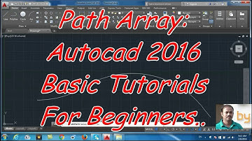 Path Array: Autocad 2016 cad software - online autocad classes Part 22-30