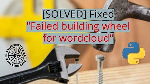 [SOLVED] Failed building wheel for wordcloud under Windows 10 Python 3.5 Anaconda