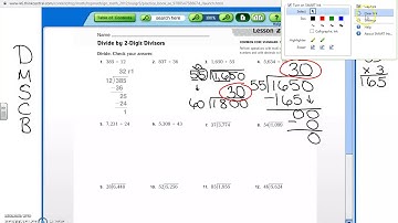 Lesson 2.6 Two digit division