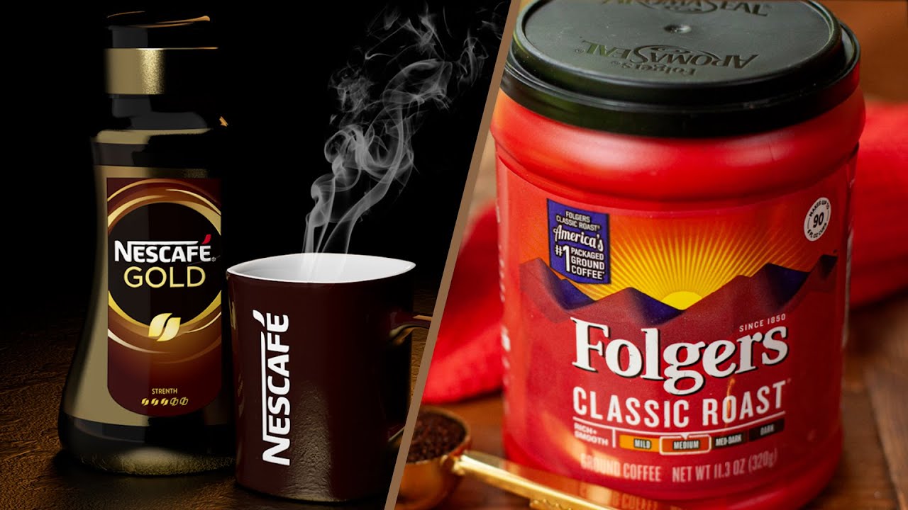 Folgers vs. Nescafe What is Instant Coffee? YouTube