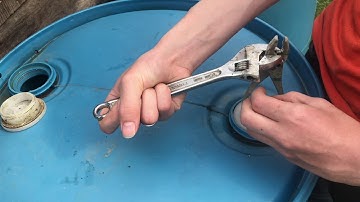 removing plugs from a 55 gallon barrel “ WITHOUT” a bung wrench