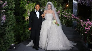 Out Of This World Wedding Elie Saab Gown, Upside Down Cake, And Live Singers