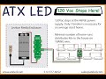 ATX LED wall switch wiring - the AL-WS-DR2 wired for 60 watts, fixed color temperature