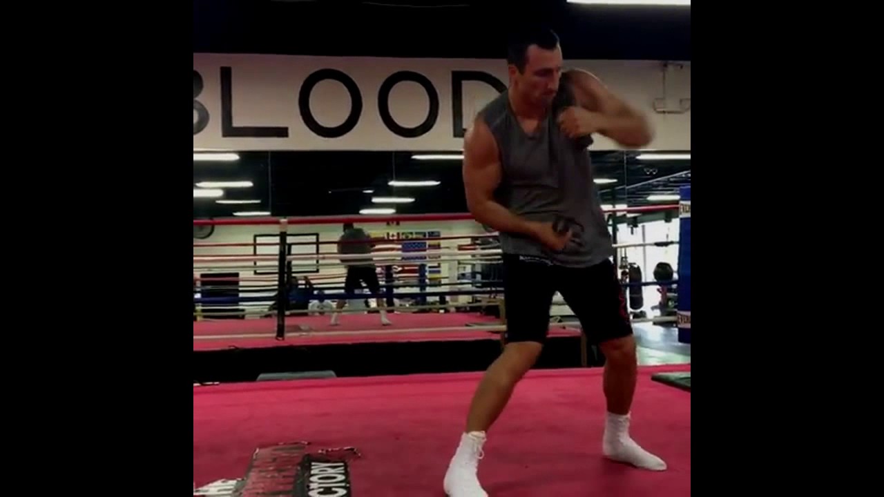 Wladimir Klitschko Training At The Heavyweight Factory