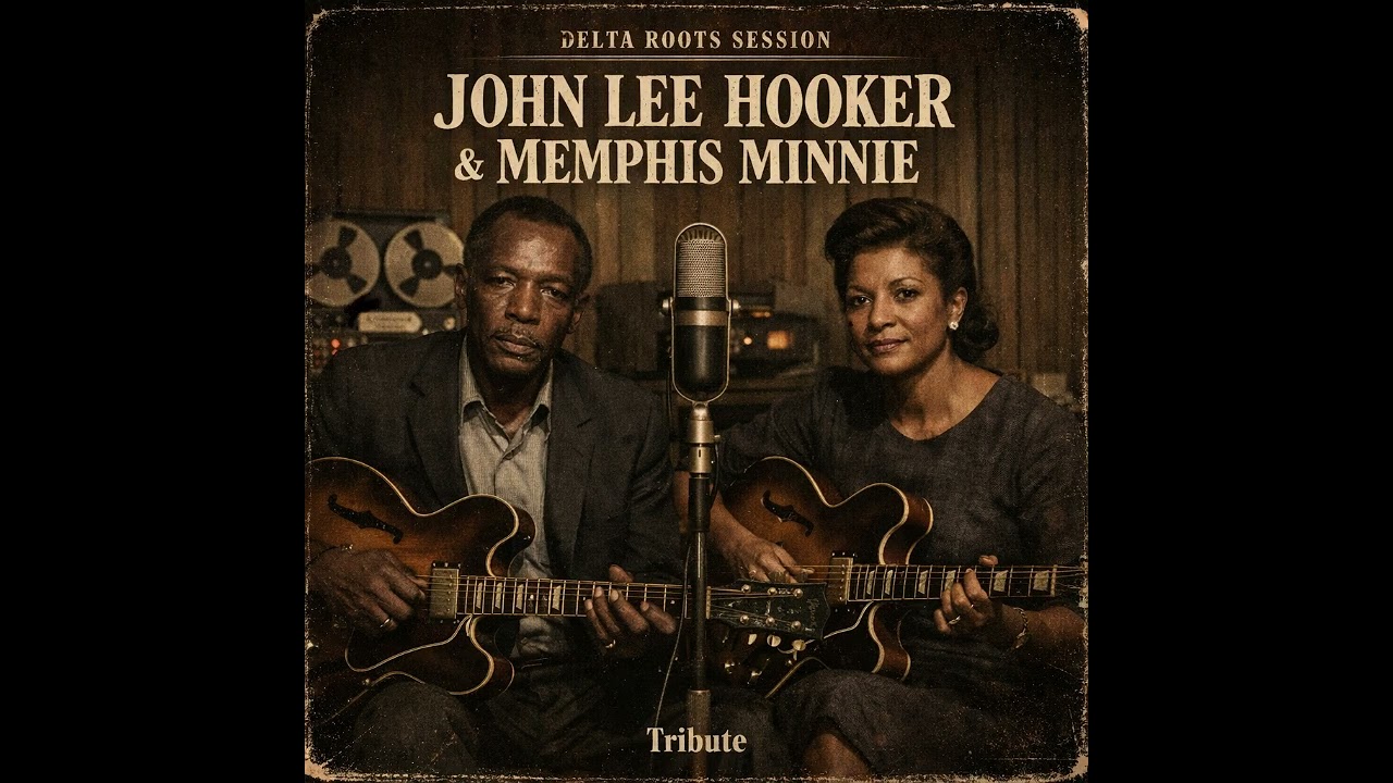 John Lee Hooker & Memphis Minnie – Aggressive Chicago Blues Duet Vintage Inspired Tribute