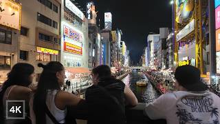 🇯🇵 Osaka Comes Alive at Night | Walking Through the Crowds of Namba & Dotonbori | 4K HDR