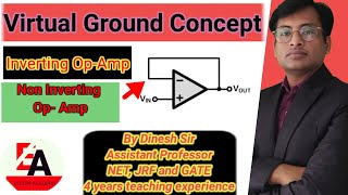 L-19, Virtual Ground Concept, Inverting and Non- Inverting Operational Amplifier.