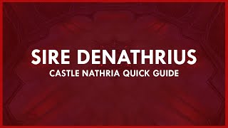QUICK guide to Normal/Heroic SIRE DENATHRIUS | Castle Nathria Quick Guides