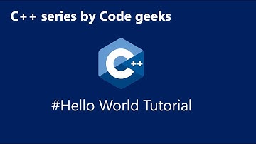 C++ Hello World tutorial - (Episode 1 on C++)