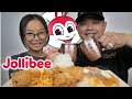 JOLLIBEE Mukbang *Chicken Joy, Spaghetti with Seafood Palabok | N.E Let's Eat