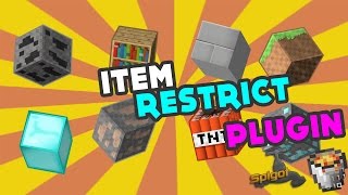 Minecraft Plugin Tutorial: ItemRestrict Guide
