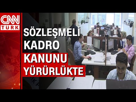 Sözleşmeliye kadro kanunu yürürlükte! Kadroya geçmek isteyen 30 gün içinde başvuru yapacak