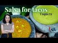 AUTHENTIC Mexican salsa for TACOS | TOMATILLO salsa recipe | JALAPEÑO salsa recipes