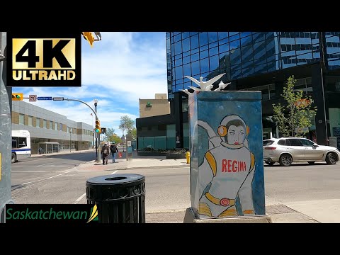 [4K UHD] City of Regina - Walk Around