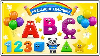 Preschool Learning activities for 3 year olds at home | Learn ABC Phonics Shapes Numbers Colors 🌈 screenshot 2