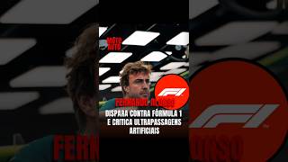 Fernando Alonso afirma que Fórmula 1 perdeu a essência nas ultrapassagens #motoauto #f1