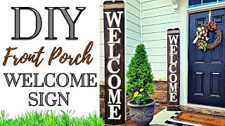 *NEW* DIY FRONT PORCH SIGN!