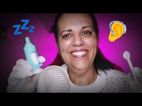 Asmr - Otorrino cuidando do seu ouvido Limpeza profunda🦻🥱🤤😴