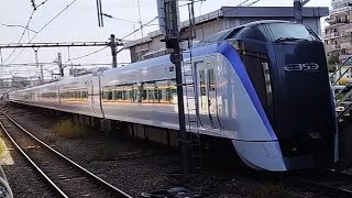 [MHあり！ジョイント音]E353系 S107編成 特急あずさ13松本行がMHを鳴らしながら中野駅6番線を通過するシーン