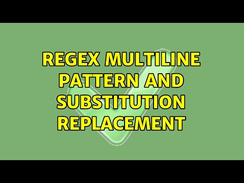 Unix & Linux: Regex Multiline Pattern and Substitution Replacement