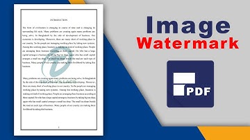 How to Add Image Watermark in PDF using pdfelement