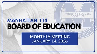 January 15, 2026 Board of Education Meeting
